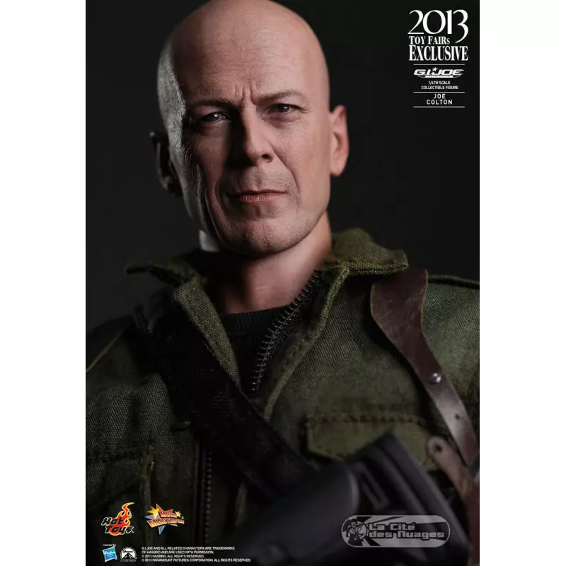 Hot Toys MMS206 G.I. Joe Conspiration Joe Colton ( Bruce Willis ) 30cm Collectible Figurine 2013 Toy Fairs Exclusive