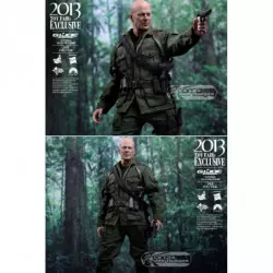 Hot Toys MMS206 G.I. Joe Conspiration Joe Colton ( Bruce Willis ) 30cm Collectible Figurine 2013 Toy Fairs Exclusive