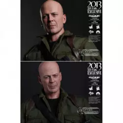Hot Toys MMS206 G.I. Joe Conspiration Joe Colton ( Bruce Willis ) 30cm Collectible Figurine 2013 Toy Fairs Exclusive