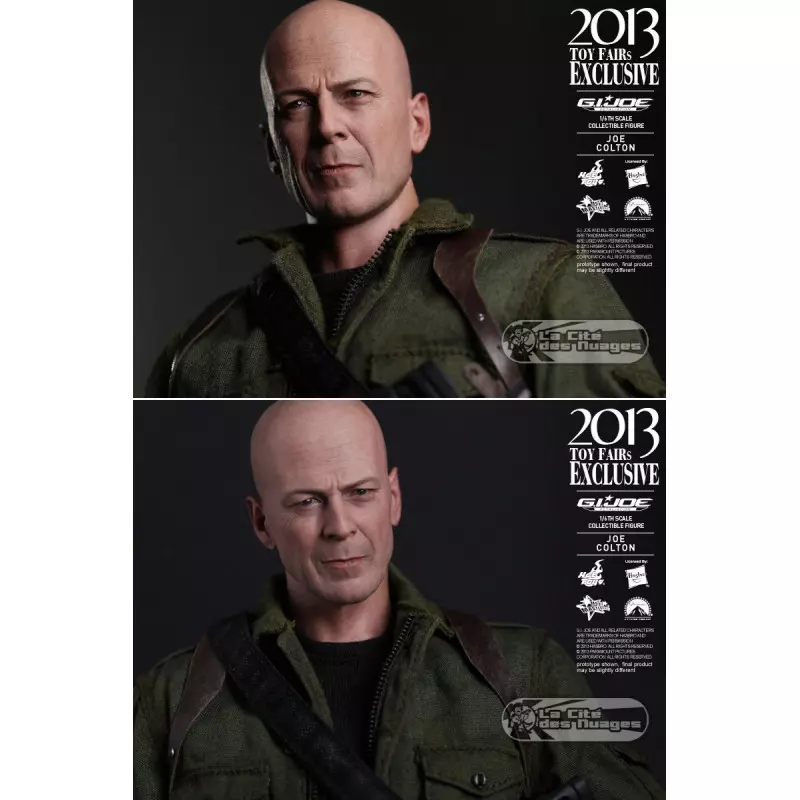 Hot Toys MMS206 G.I. Joe Conspiration Joe Colton ( Bruce Willis ) 30cm Collectible Figurine 2013 Toy Fairs Exclusive