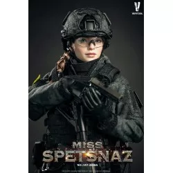 Miss Spetsnaz MCB Camouflage Russian Special Combat Women Soldier Collectible Action Figure 1/6 Black Vest Version VCF-2058A