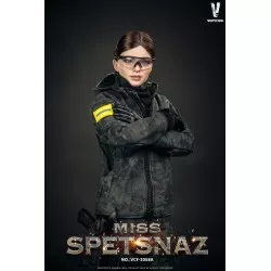 Miss Spetsnaz MCB Camouflage Russian Special Combat Women Soldier Collectible Action Figure 1/6 Black Vest Version VCF-2058A