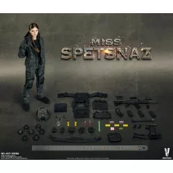 Miss Spetsnaz MCB Camouflage Russian Special Combat Women Soldier Collectible Action Figure 1/6 Black Vest Version VCF-2058A