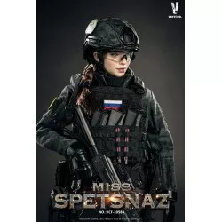 Miss Spetsnaz MCB Camouflage Russian Special Combat Women Soldier Collectible Action Figure 1/6 Black Vest Version VCF-2058A