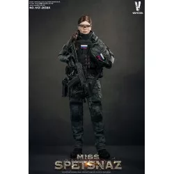 Miss Spetsnaz MCB Camouflage Russian Special Combat Women Soldier Collectible Action Figure 1/6 Black Vest Version VCF-2058A