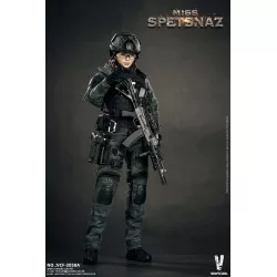 Miss Spetsnaz MCB Camouflage Russian Special Combat Women Soldier Collectible Action Figure 1/6 Black Vest Version VCF-2058A
