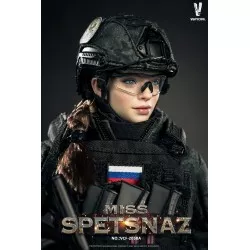 Miss Spetsnaz MCB Camouflage Russian Special Combat Women Soldier Collectible Action Figure 1/6 Black Vest Version VCF-2058A