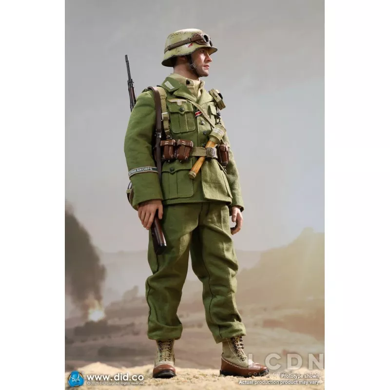 WWII German Africa Corps WH Infantry Collectible Action Figure 1/6 Burk DID D80152