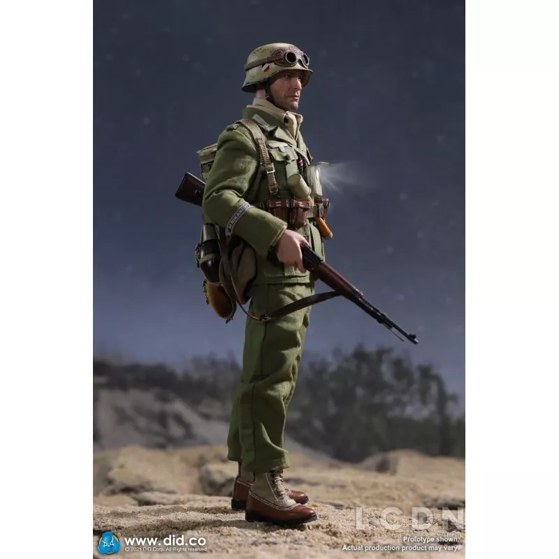 WWII German Africa Corps WH Infantry Collectible Action Figure 1/6 Burk DID D80152