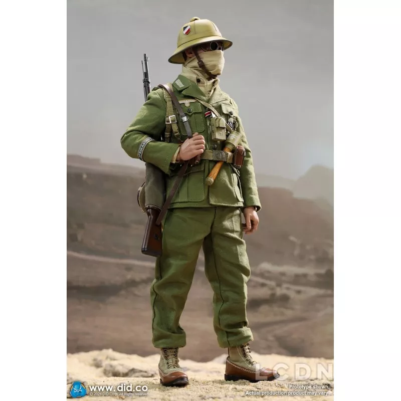 WWII German Africa Corps WH Infantry Collectible Action Figure 1/6 Burk DID D80152