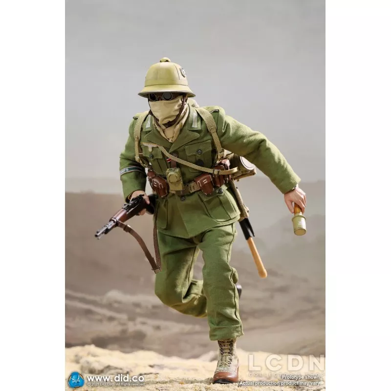 WWII German Africa Corps WH Infantry Collectible Action Figure 1/6 Burk DID D80152