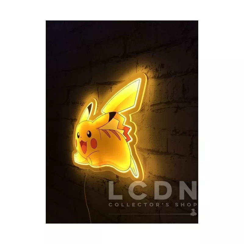 Pokémon Lampe Murale Pikachu LED Néon 30cm