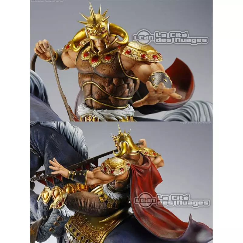 Ken Le Survivant (Hokuto no Ken) Raoh King of Hokuto avec Kokuoh HQS Statue 50cm (Ltd. 1000) (Neuf)