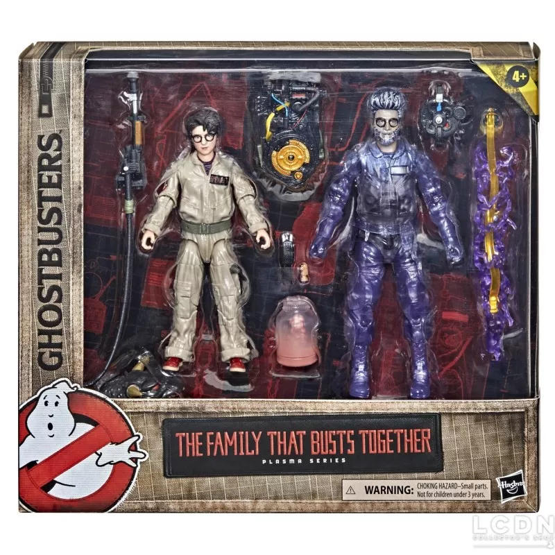 Pack 4 Figurines Ghostbusters Plasma Series – 40e Anniversaire, 10 Cm, Hasbro