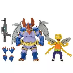Les Tortues Ninja (Teenage Mutant Ninja Turtles) 1987 Pack de 2 Action Figurines Wingnut & Screwloose 18cm