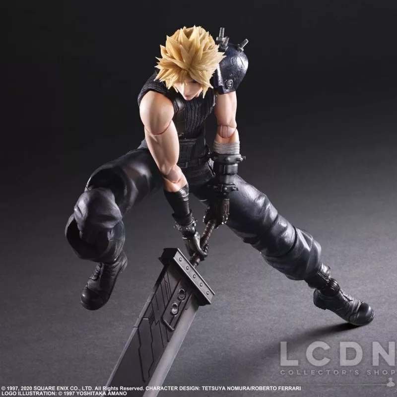 Final Fantasy VII Remake Play Arts Kai Action Figurine Cloud Strife Ver. 2 27cm