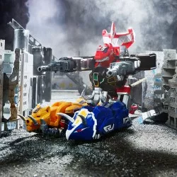 Mighty Morphin Power Rangers Zeo Lightning Collection Zord Ascension Project Action Figurine 2022 1/144 Dino Megazord 28cm