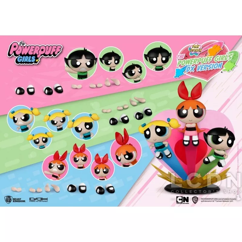 Les Supers Nanas Dynamic Action Heroes Action Figurine 1/9 Bulle, Belle et Rebelle Deluxe 14cm