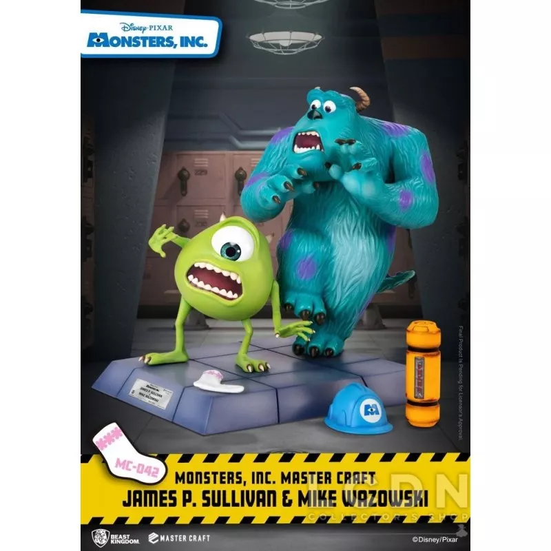 Monsters, Inc. Statue Master Craft James P. Sullivan &amp; Mike Wazowski 34 cm