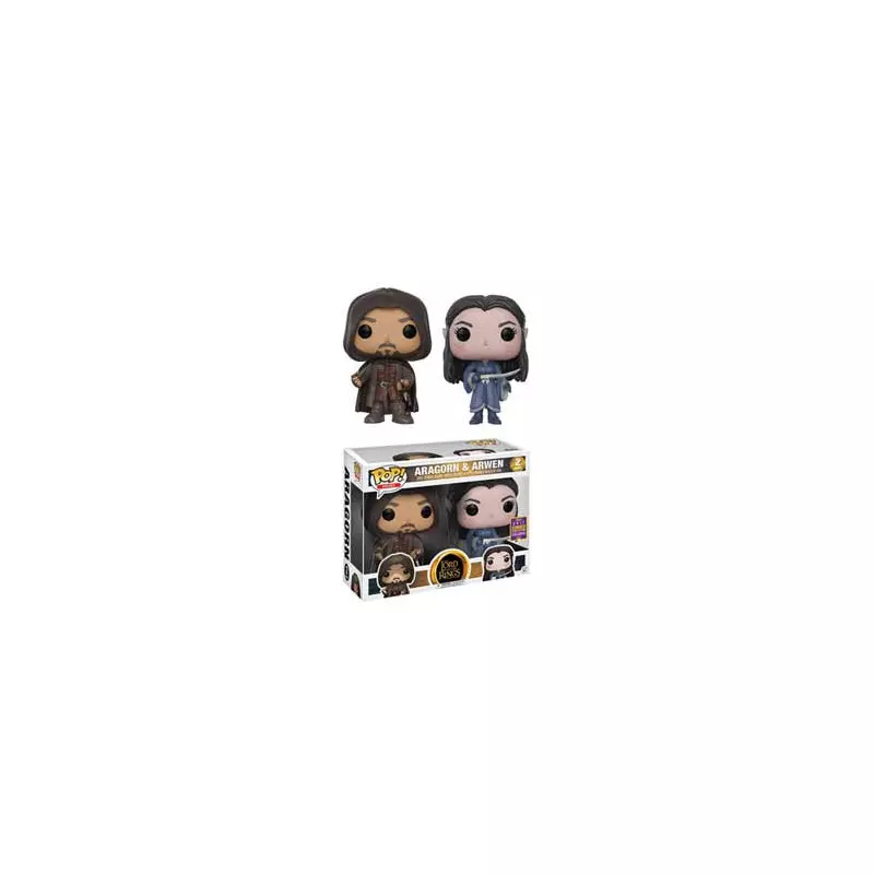 Figurine Seigneur des Anneaux - 2-Pack Arwen Aragorn Pop 10cm - Funko