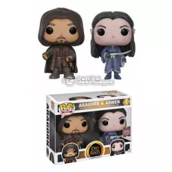 Figurine Seigneur des Anneaux - 2-Pack Arwen Aragorn Pop 10cm - Funko