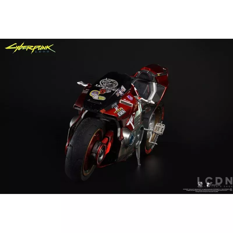 Cyberpunk 2077 Ultimate Bundle V Femme &amp; Masculine 1/6 Pack de 2 Collectible Action Figurines avec Moto Sportive Yaiba Kusanagi
