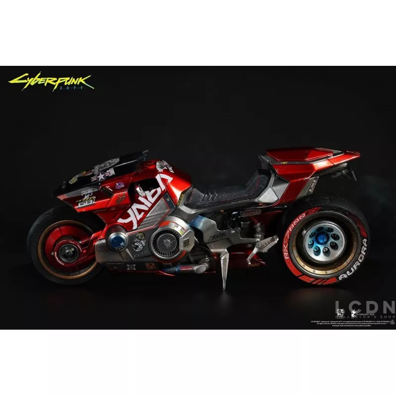 Cyberpunk 2077 Ultimate Bundle V Femme &amp; Masculine 1/6 Pack de 2 Collectible Action Figurines avec Moto Sportive Yaiba Kusanagi