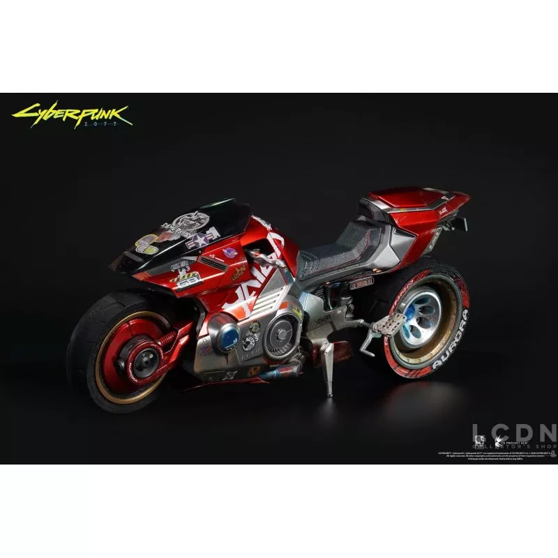Cyberpunk 2077 Ultimate Bundle V Femme &amp; Masculine 1/6 Pack de 2 Collectible Action Figurines avec Moto Sportive Yaiba Kusanagi