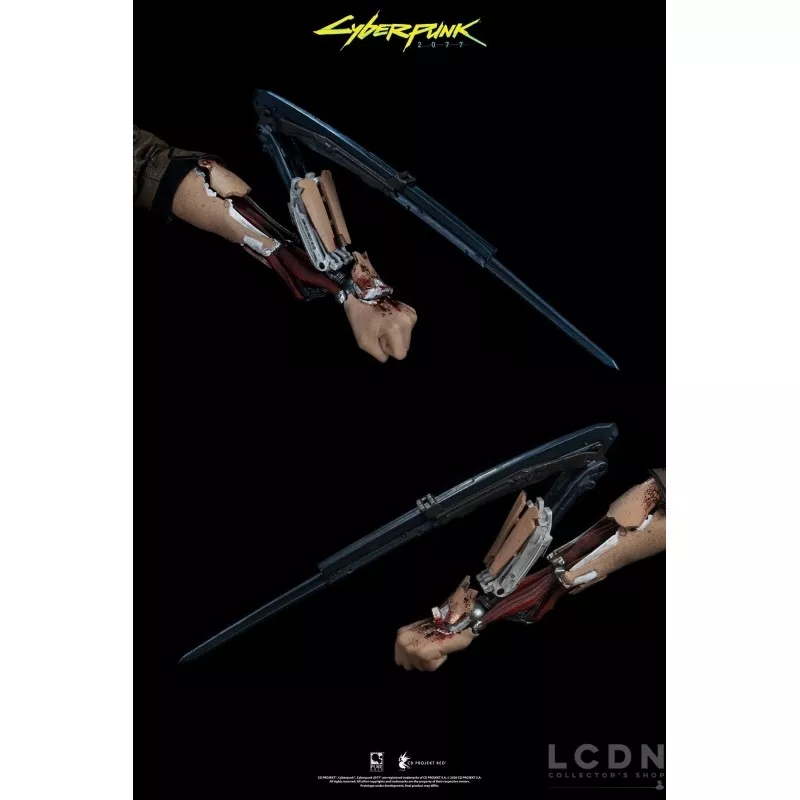 Cyberpunk 2077 Ultimate Bundle V Femme &amp; Masculine 1/6 Pack de 2 Collectible Action Figurines avec Moto Sportive Yaiba Kusanagi
