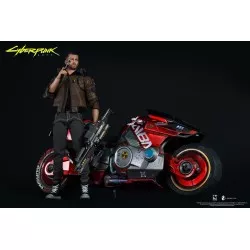 Cyberpunk 2077 Ultimate Bundle V Femme & Masculine 1/6 Pack de 2 Collectible Action Figurines avec Moto Sportive Yaiba Kusanagi