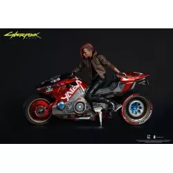 Cyberpunk 2077 Ultimate Bundle V Femme & Masculine 1/6 Pack de 2 Collectible Action Figurines avec Moto Sportive Yaiba Kusanagi
