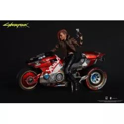 Cyberpunk 2077 Ultimate Bundle V Femme & Masculine 1/6 Pack de 2 Collectible Action Figurines avec Moto Sportive Yaiba Kusanagi