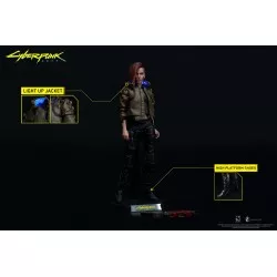 Cyberpunk 2077 Ultimate Bundle V Femme & Masculine 1/6 Pack de 2 Collectible Action Figurines avec Moto Sportive Yaiba Kusanagi