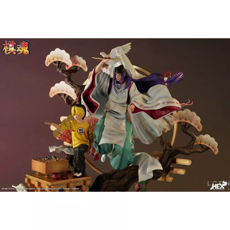 Hikaru no Go Statue 1/6 Shindou Hikaru &amp; Fujiwara no Sai The Divine Move 52cm