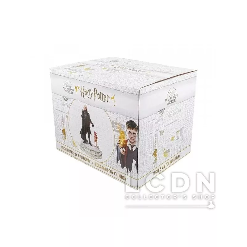 Harry Potter Lucius &amp; Dobby Figurine Statue Résine 22cm