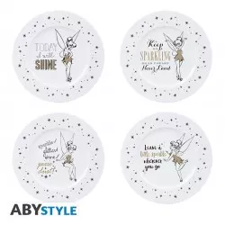 Disney Set of 4 Plates Tinkerbell 21cm
