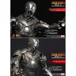 Hot Toys MMS150 Iron Man 2 Mark II (Armor Unleashed Version) 1/6 Collectible Figure 30cm