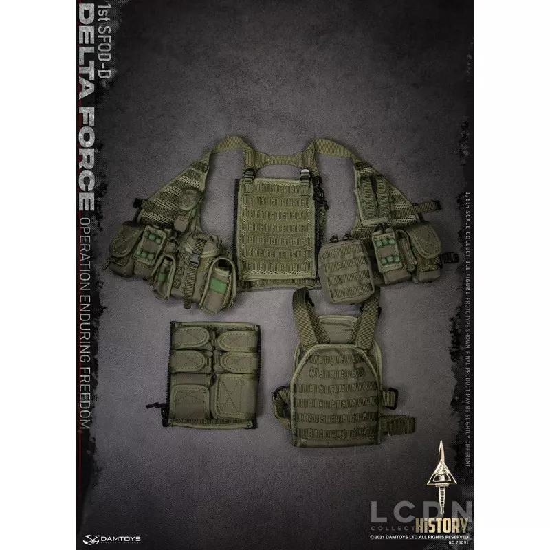 DELTA FORCE 1st SFOD-D &quot;Operation Enduring Freedom&quot; Collectible Action Figure 1/6 DAMTOYS 78091