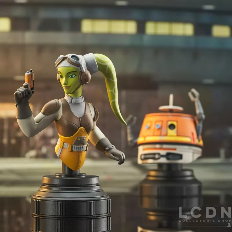 Star Wars Rebels Pack of 2 Bust Hera &amp; Chopper 15-10cm