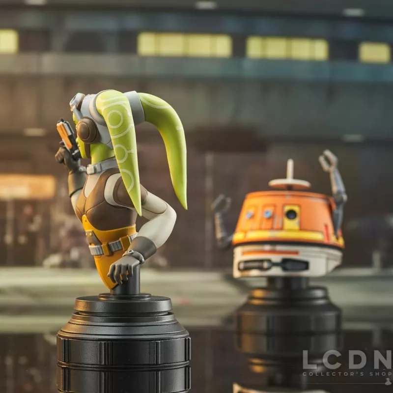 Star Wars Rebels Pack of 2 Bust Hera &amp; Chopper 15-10cm