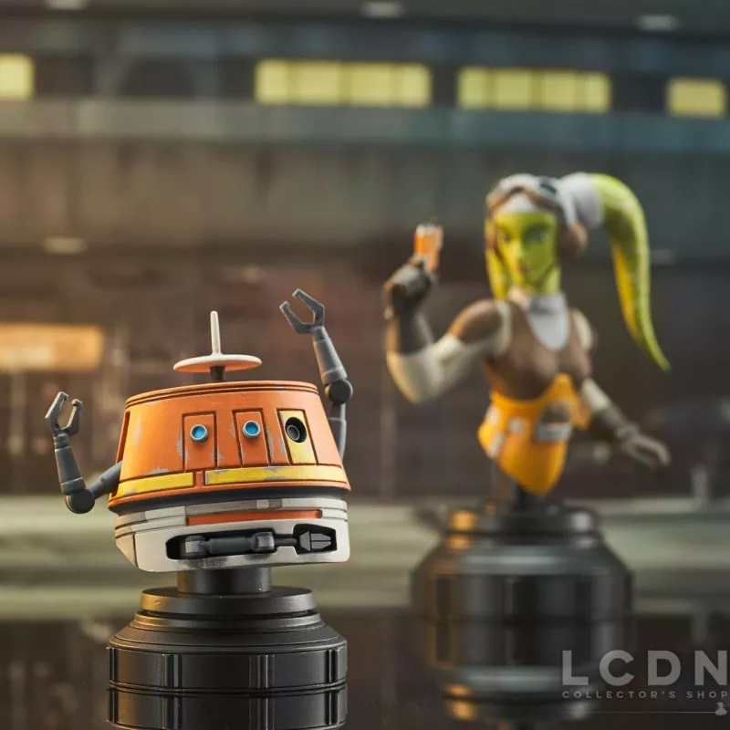 Star Wars Rebels Pack of 2 Bust Hera &amp; Chopper 15-10cm