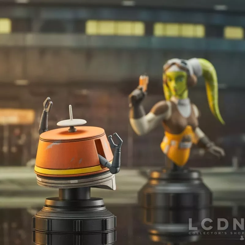 Star Wars Rebels Pack of 2 Bust Hera &amp; Chopper 15-10cm