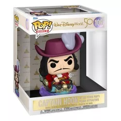 Walt Disney Word 50th Anniversary POP! Rides Capitaine Crochet Hook on Peter Pan Flight Vinyle Figurine 15cm N°109