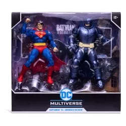 DC Multiverse Pack de 2 Action Figurines Collector Multipack Superman vs. Armored Batman 18cm
