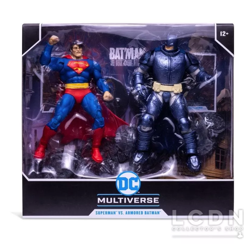 DC Multiverse Pack de 2 Action Figurines Collector Multipack Superman vs. Armored Batman 18cm