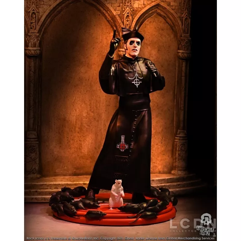 Rock Iconz Statue 1/9 Ghost Cardinal Copia Black Cassock (Variant