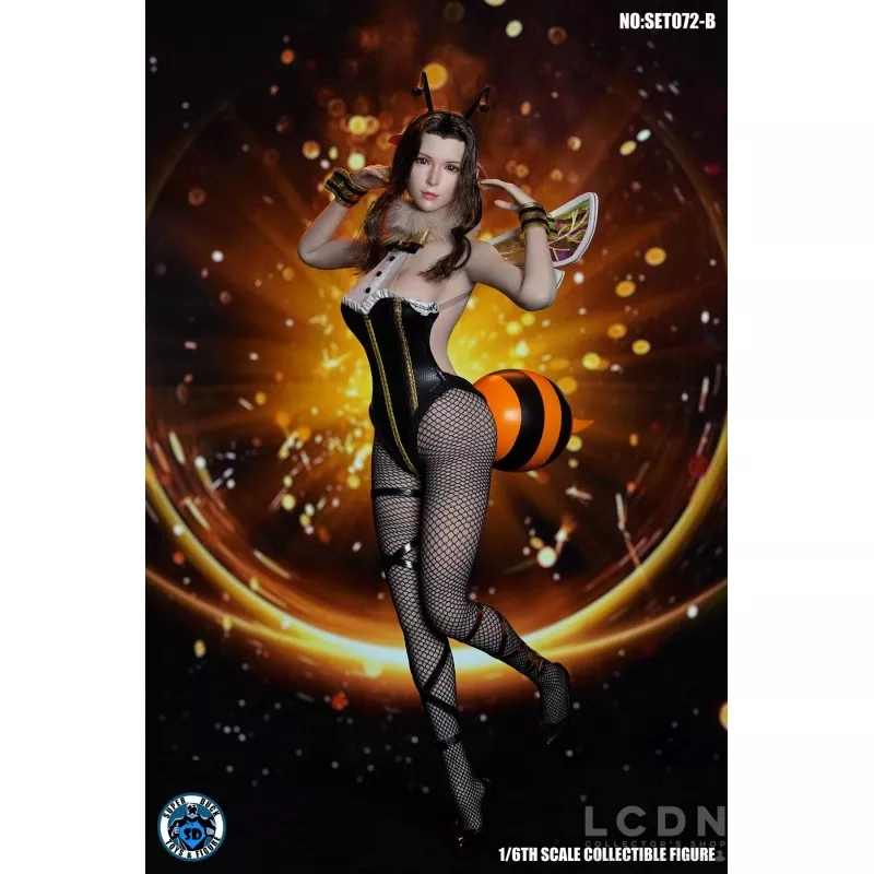 Clothing set &amp; Headsculpt 1/6 Fantasy Fighting Goddess Sexy Bee Dress SUPER DUCK SET072B