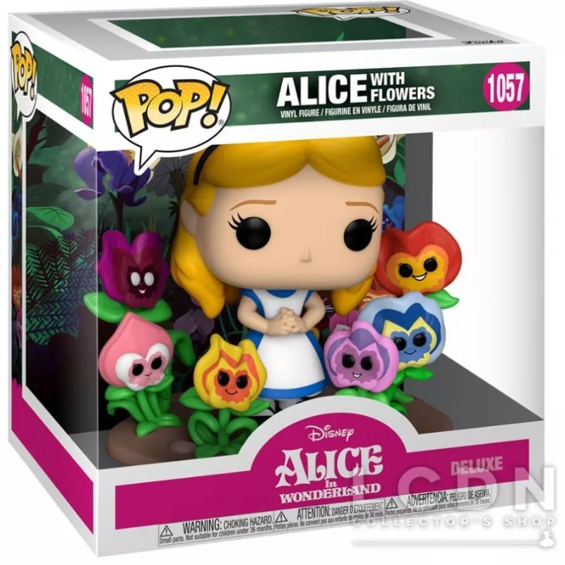 Disney Alice in Wonderland 70th POP! Movies Alice with Flowers Deluxe Vinyl Figure 20cm n°1057