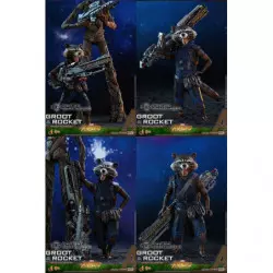 Hot Toys MMS476 Avengers Infinity War Groot & Rocket 1/6 Collectible Pack de 2 Figurines (Neuf)