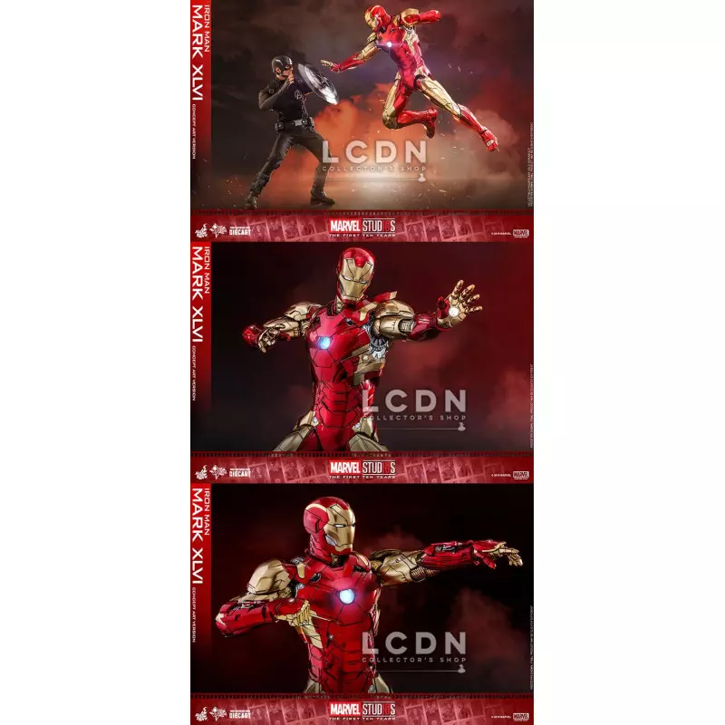 Hot Toys MMS489D25 Diecast Marvel The First Ten Years Iron Man